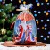 Gift package "Snow Maiden" 25 x 40 cm, colored metallized pattern