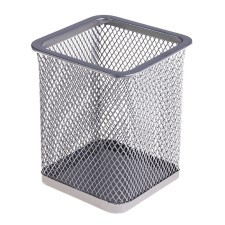 A glass for handles, square, metal mesh, gray