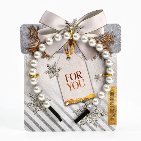 Hair rim with pearls New Year's "For You" for the New Year-1