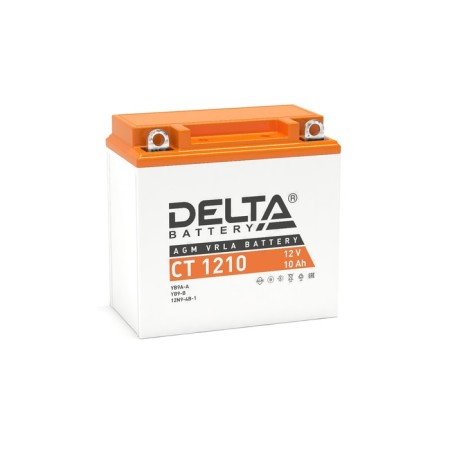 DELTA Battery ST1210 (YB9A-A, 12N9-4B-1, YB9-B) 12 V, 10 Ach Direct (+-)