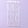 Chocolate form "Circle", silicone, 8 cells, 23.5 × 12 × 0.3 cm, the color is transparent