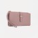Women's wallet on the button, pink color