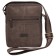 Male bag with lightning, brown color