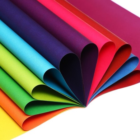 Colored paper A4, 16 sheets, 16 colors of "unicorn", newspaper, bilateral, on the bracket-1