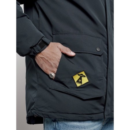 Male Winter jacket, size 52, dark blue color-13