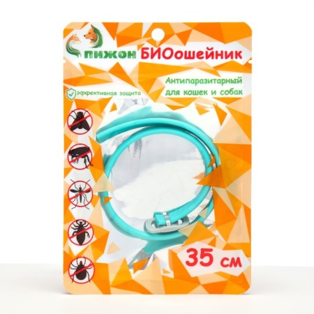 Bio -hazelnik "Pijon" for cats and small dogs, from fleas and ticks, mint 35 cm