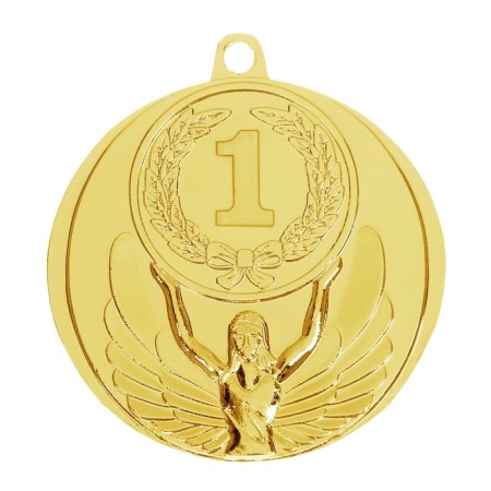 Prize medal 017, D = 4.5 cm. 1 place. Color is gold. Without a tape-2