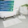 A set of mats for a bath and toilet, 2 pcs: 50 × 52, 50 × 85 cm, PVC