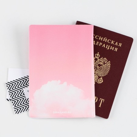 Cover for a passport "I am able to get everything I want", PVC, a full -color seal-4