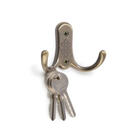 Furniture tundra hook TKD024 Light, two -rod, bronze-1