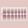 Manicure films, 14 pcs, with sparkles, the color of ashen - pink
