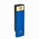 Electronic lighter, USB, spiral, flashlight, 2.5 x 7.5 cm, blue