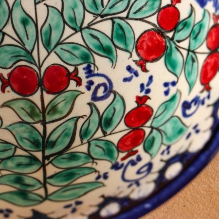Rishtan ceramics "Grenates" 15 cm, small, mix-2