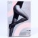 Female tights "rhinestones", silver, black color, size m