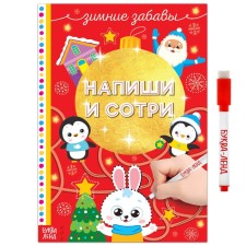 The reusable book “Write and Sew. Winter fun ”12 p.