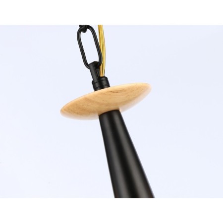 Suspended chandelier Ambrella Light, Modern, TR9593, 5HE14, white color, light wood-4