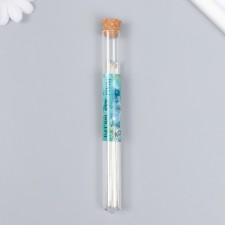 Needles metal for beads in a glass flask thin set 30 pcs Ø 0.7x118 mm 1.5x1.5x14 cm