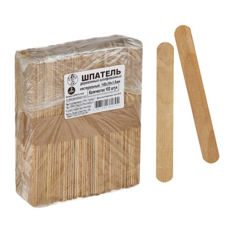 Wooden grilled spatula non-sterile, rr 140x18x1.8