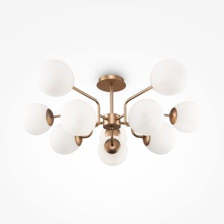Suspended lamp Maytoni Mod221PL-10G, 10HE14, 40W, 90.7x90.7 cm, brass color-5