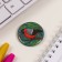New Year of the setting icon d = 35 mm "Bullfinch" 6.5x6.5 cm