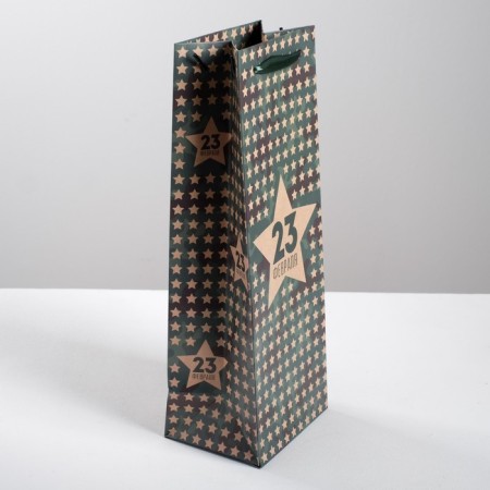Gift package for a bottle, packaging, "February 23", 36 x 13 x 10 cm-1