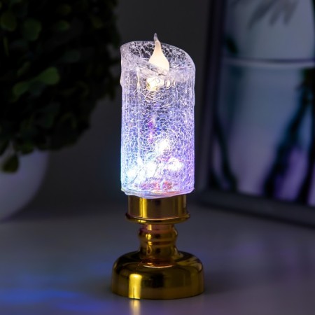 Nightmare "Ice candle" LED 1W from 3xlr44 batteries 4.5x4.5x12 cm Risalux-3