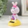 Plastic pendulum from the solar battery "Bunny with a bow and Easter egg" 5.3x6.1x10.5 cm 991069