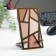 Standing for the phone "Geometry", 15x8 cm, lamination, tree
