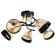 Adelela chandelier 5he27 40W black-gold 65x65x26 cm Bayerlux
