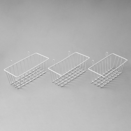 Basket on a grid, 23 × 10 × 9 cm, white color-4