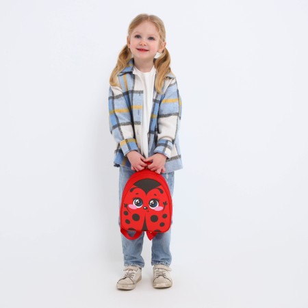 Baby backpack for the girl "God's ladybug", district. 23x20.5 cm-6