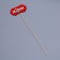 Topper Shild "Happy Birthday", red 10x5 cm