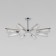 EUROSVET TROMPETA 70144/8, E14, 8x60W, 820x820x310 mm, chromium color