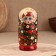 Nesting doll "berry", red dress, 5 doll, 16 cm