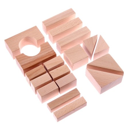 Wooden designer "Construction set" 34 elements-2
