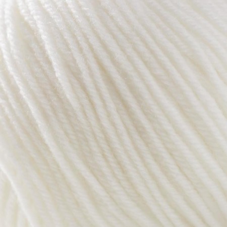 Yarn "baby" 20% wool, 80% acrylic 135m/50g (01 white)-2