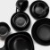 A set of ceramic dishes for feeding Magistro Carbon, 200 ml, 11.5 × 10.3 cm, 2 pcs