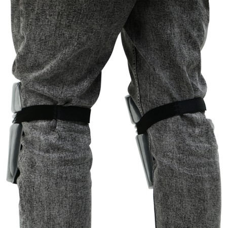 Protective, universal knee pads, 19 × 16.5 cm, gray-4