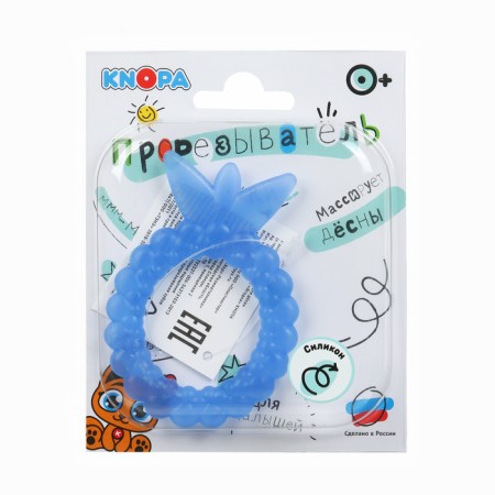 Silicone teether "strawberry", mix color, button-7