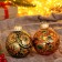 A set of 4 Christmas balls of 80 mm "Blinking Miracles"