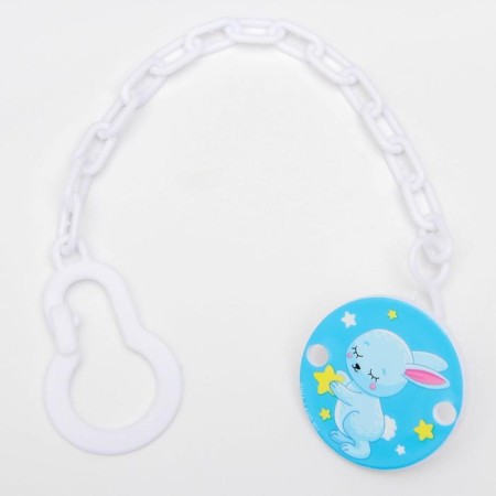 Holder for the nipple - dummy "Mom and kids: bunny", on the chain-3