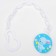 Holder for the nipple - dummy "Mom and kids: bunny", on the chain