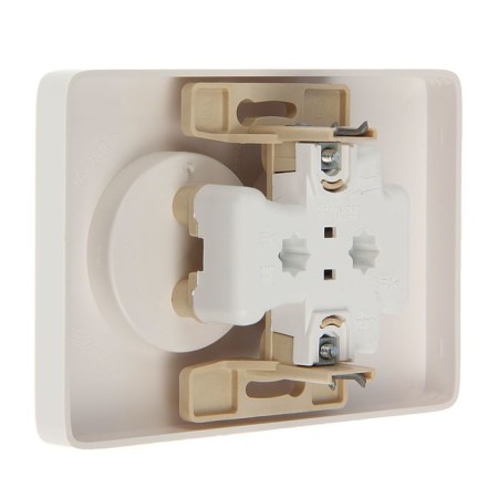 Double SE "hit", 16 A, 250 V, built-in, without salary, IP21, white, RS16-235-b-1
