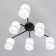 Citilux ceiling chandelier "NILS" CL132165, 6x60W, E27, Black Color Black