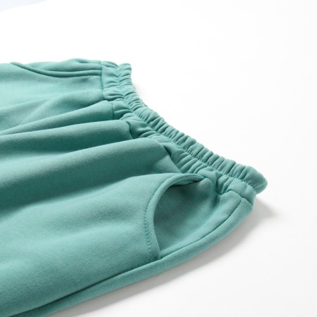 Women's costume with the basis (sweatshirt, trousers), green color, size 60-3