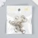 Carabiner Metal with a ring "Heart" silver 3.4x2.4 cm