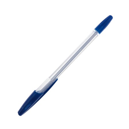 Ballpoint handle Lancer Office Style 820, needle node 0.5 mm, rod 142 mm, blue ink, transparent body-1