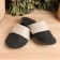 Slips for a bathhouse gray with a lapel (26 cm inside insole)