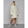 Coat insulated winter female, size 46, color light yellow