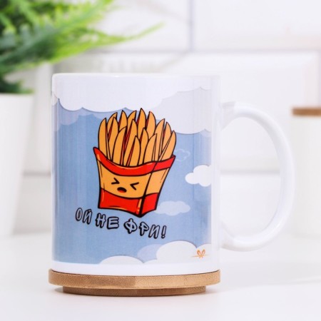 Sublimation mug "Not free me!", With application-1